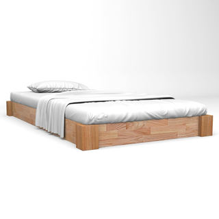 Bed Frame Solid Oak Wood 160x200 cm - Giant Lobelia