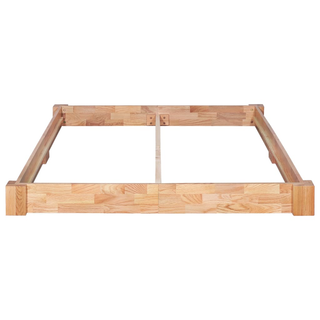 Bed Frame Solid Oak Wood 160x200 cm - Giant Lobelia