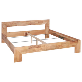 Bed Frame Solid Oak Wood 160x200 cm - Giant Lobelia