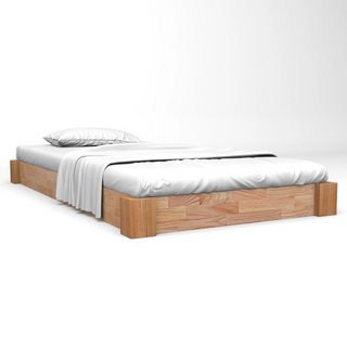 Bed Frame Solid Oak Wood 120x200 cm - Giant Lobelia