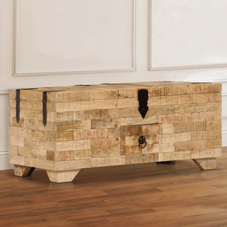 vidaXL Coffee Table Solid Mango Wood 80x40x35 cm - Giant Lobelia