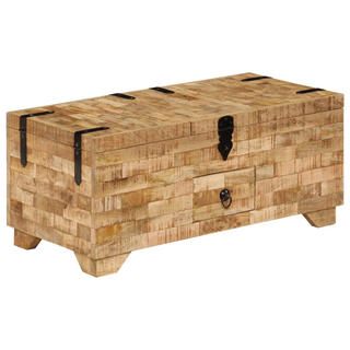 vidaXL Coffee Table Solid Mango Wood 80x40x35 cm - Giant Lobelia