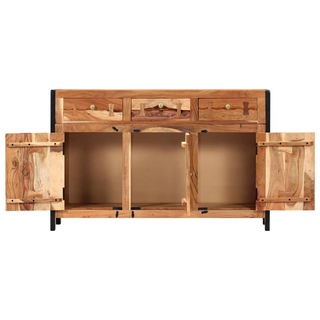 vidaXL Sideboard 120x35x75 cm Solid Acacia Wood - Giant Lobelia