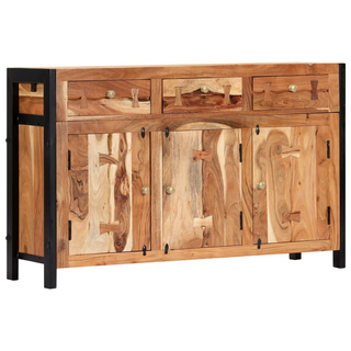 vidaXL Sideboard 120x35x75 cm Solid Acacia Wood - Giant Lobelia