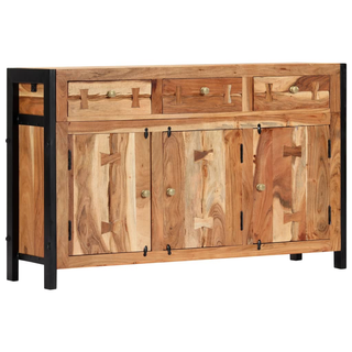 vidaXL Sideboard 120x35x75 cm Solid Acacia Wood - Giant Lobelia