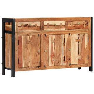 vidaXL Sideboard 120x35x75 cm Solid Acacia Wood - Giant Lobelia