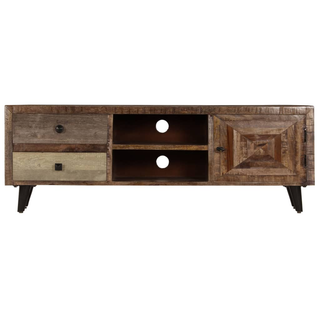 TV Cabinet 118x30x40 cm Solid Mango Wood - Giant Lobelia