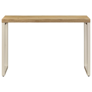 vidaXL Dining Table 115x55x76 cm Solid Mango Wood and Steel - Giant Lobelia