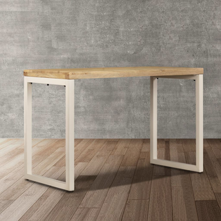 vidaXL Dining Table 115x55x76 cm Solid Mango Wood and Steel - Giant Lobelia