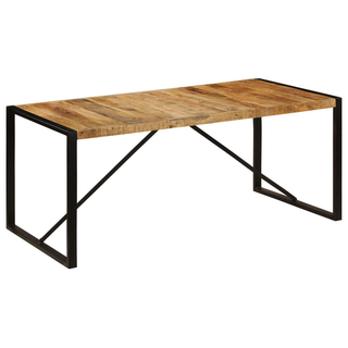 vidaXL Dining Table 180x90x75 cm Solid Mango Wood - Giant Lobelia