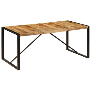 vidaXL Dining Table 180x90x75 cm Solid Mango Wood - Giant Lobelia