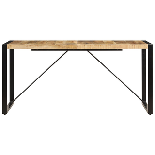 vidaXL Dining Table 160x80x75 cm Solid Mango Wood - Giant Lobelia