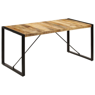 vidaXL Dining Table 160x80x75 cm Solid Mango Wood - Giant Lobelia