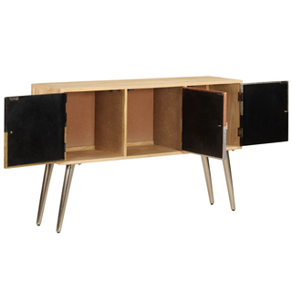 vidaXL Sideboard 120x30x75 cm Solid Mango Wood - Giant Lobelia