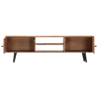 vidaXL TV Cabinet 140x30x40 cm Solid Acacia Wood - Giant Lobelia