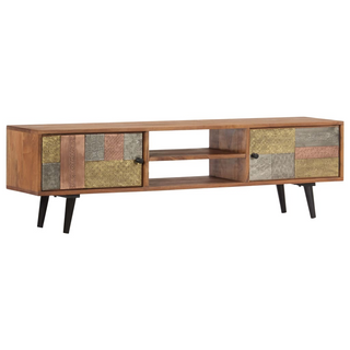 vidaXL TV Cabinet 140x30x40 cm Solid Acacia Wood - Giant Lobelia