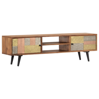 vidaXL TV Cabinet 140x30x40 cm Solid Acacia Wood - Giant Lobelia