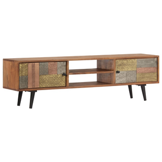 vidaXL TV Cabinet 140x30x40 cm Solid Acacia Wood - Giant Lobelia