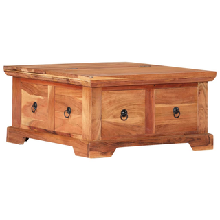 vidaXL Coffee Table 66x70x35 cm Solid Acacia Wood - Giant Lobelia