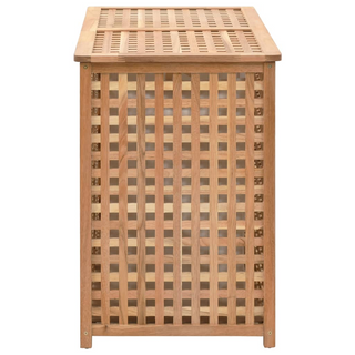 Laundry Bin 87.5x46x67 cm Solid Walnut Wood - Giant Lobelia