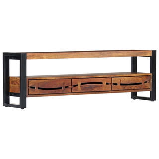 vidaXL TV Cabinet 140x30x45 cm Solid Acacia Wood - Giant Lobelia