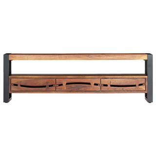 vidaXL TV Cabinet 140x30x45 cm Solid Acacia Wood - Giant Lobelia