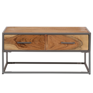 vidaXL Coffee Table 75x75x35 cm Solid Acacia Wood - Giant Lobelia