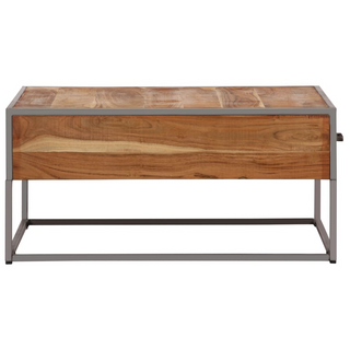 vidaXL Coffee Table 75x75x35 cm Solid Acacia Wood - Giant Lobelia