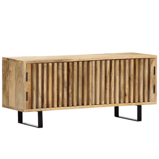 vidaXL TV Cabinet 90x30x40 cm Solid Mango Wood - Giant Lobelia