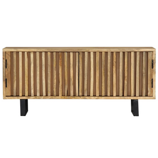 vidaXL TV Cabinet 90x30x40 cm Solid Mango Wood - Giant Lobelia