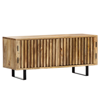 vidaXL TV Cabinet 90x30x40 cm Solid Mango Wood - Giant Lobelia