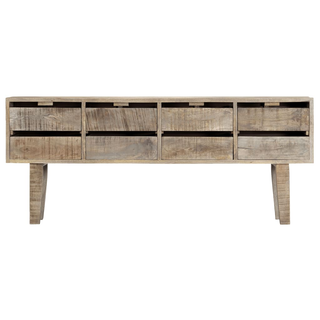 vidaXL Sideboard 140x30x60 cm Solid Mango Wood - Giant Lobelia