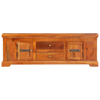 vidaXL TV Cabinet 119x30x40 cm Solid Acacia Wood - Giant Lobelia