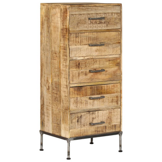 Chest of Drawers 45x35x106 cm Solid Mango Wood - Giant Lobelia