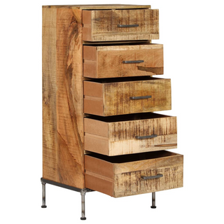 Chest of Drawers 45x35x106 cm Solid Mango Wood - Giant Lobelia