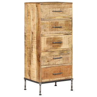 Chest of Drawers 45x35x106 cm Solid Mango Wood - Giant Lobelia