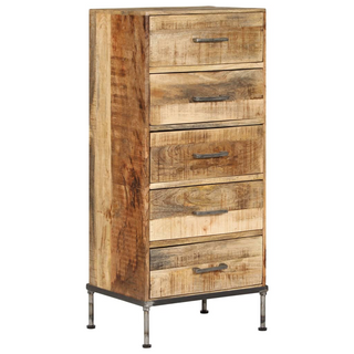 Chest of Drawers 45x35x106 cm Solid Mango Wood - Giant Lobelia