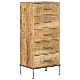 Chest of Drawers 45x35x106 cm Solid Mango Wood - Giant Lobelia