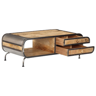 vidaXL Coffee Table 100x50x35 cm Solid Mango Wood - Giant Lobelia