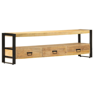 vidaXL TV Cabinet 150x30x45 cm Solid Mango Wood - Giant Lobelia