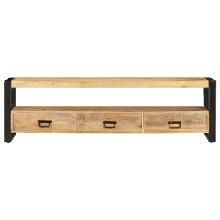 vidaXL TV Cabinet 150x30x45 cm Solid Mango Wood - Giant Lobelia