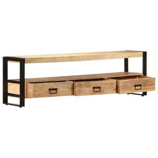 vidaXL TV Cabinet 150x30x45 cm Solid Mango Wood - Giant Lobelia