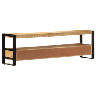 vidaXL TV Cabinet 150x30x45 cm Solid Mango Wood - Giant Lobelia