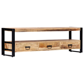 vidaXL TV Cabinet 150x30x45 cm Solid Mango Wood - Giant Lobelia