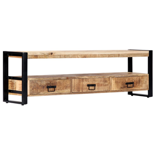 vidaXL TV Cabinet 150x30x45 cm Solid Mango Wood - Giant Lobelia