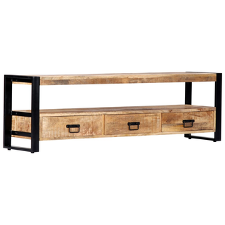 vidaXL TV Cabinet 150x30x45 cm Solid Mango Wood - Giant Lobelia