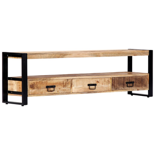 vidaXL TV Cabinet 150x30x45 cm Solid Mango Wood - Giant Lobelia