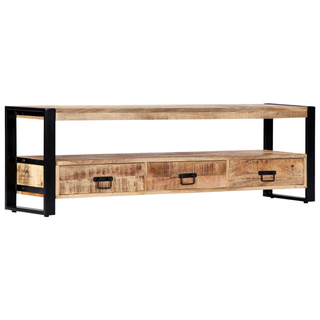 vidaXL TV Cabinet 150x30x45 cm Solid Mango Wood - Giant Lobelia