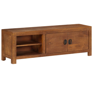 vidaXL TV Cabinet 120x30x40 cm Solid Mango Wood - Giant Lobelia