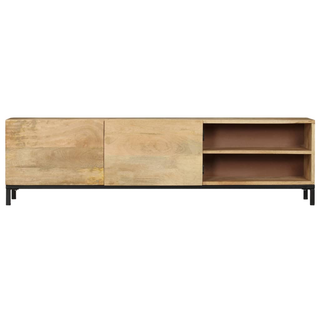 vidaXL TV Cabinet 145x30x41 cm Solid Mango Wood - Giant Lobelia